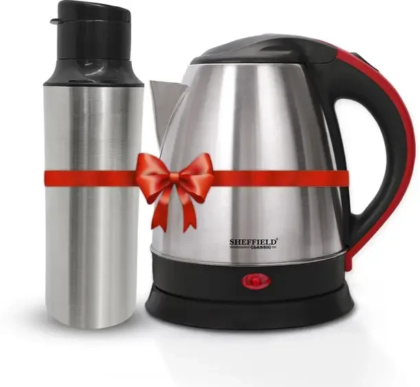 Sheffield Classic Combo Electric Kettle (1.5 L) & Bottle (500 ml) stainless steel Electric Kettle  (2 L, Silver)