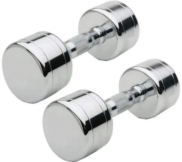 Gowin 5KG Steel Dumbbell Crome Plated Fix Weight Dumbbells (2.5KG Pair) Fixed Weight Dumbbell  (5 kg)